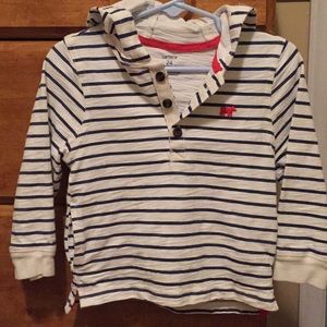 Carter’s Henley shirt with hood 24M